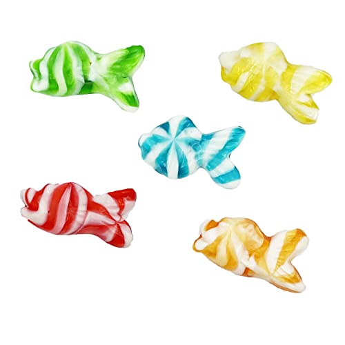 Assorted Swirly Gummi Fish Candy, Delicious Fruit Flavored Gummies