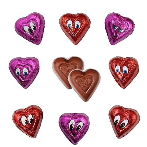 Valentine's Milk Chocolate Hearts, Milk Creamy Chocolaty Hearts, Holiday Treats, Individually Wrapped Foils, Kosher Certified Dairy