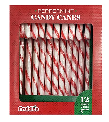 Christmas Candy Canes Suckers, Peppermint Flavor