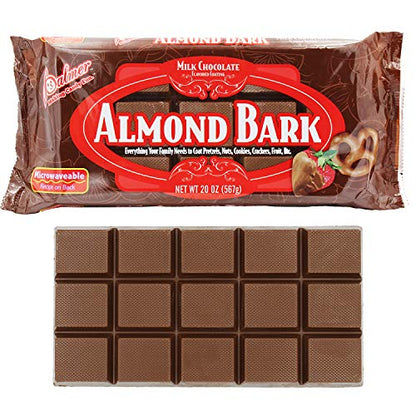 Milk Chocolate Almond Bark Coating Baking Bar, Candy Coating, Microwaveable Almond Coating For Baking, Toppings, and Sweets