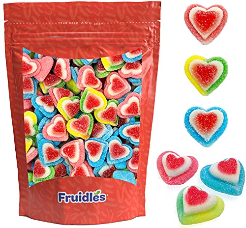 Valentine's Assorted Gummi Hearts Candy, Delicious Fruit Flavored Gummies